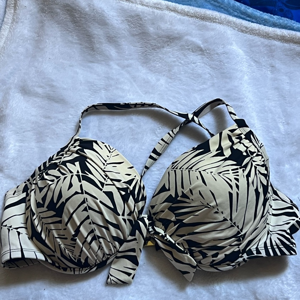 Bleu Rod Beattie Black and White Bikini Top